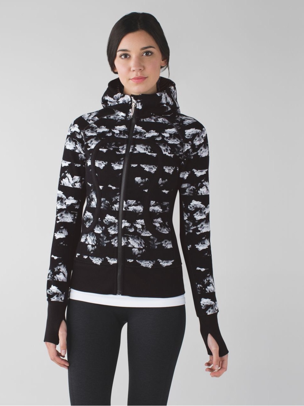 Lululemon Scuba Hoodie II in Dream Rose Stripe Neutral Blush Black